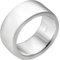 Vinani Damen Ring 925 Silber - breit schlicht massiv - glänzend aus Sterling Silber 925 für Frauen und Herren - REG64