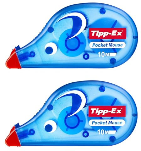 Tipp-ex 42709 Korrekturrollen, 4,2 mm, 10 m, Weiß, 2 Stück