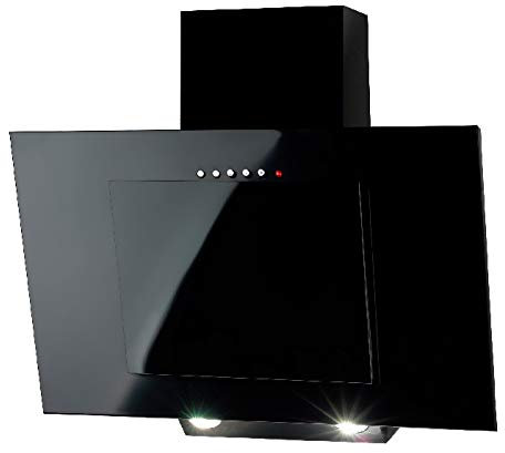 Hotte aspirante design verticale 60 cm noire