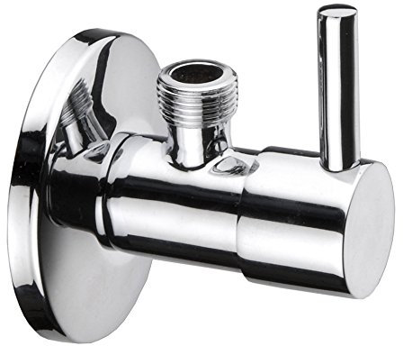 Cornat T317005 Robinet d'équerre, Design, Rond 1/2'', chromé, Multicolore