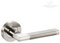 Duo Finish Chrome Door Handles on Rose H750023D - from Handle King