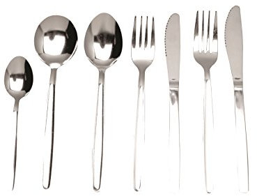 Genware 2000-3 Millenium 18/0 Stainless Steel Tablespoon, 205 mm Length, Pack of 12