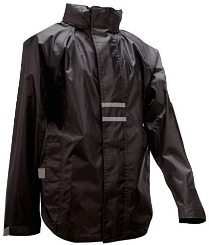 Ralka Damen Allwetter Regenjacke, Schwarz, XL
