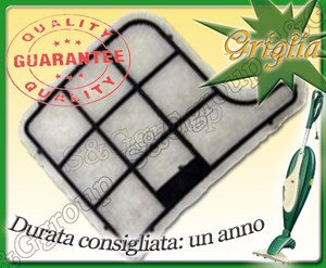 S&G FIILTRO GRIGLIA Protezione Motore per ASPIRAPOLVERE VORWERK Folletto VK 135