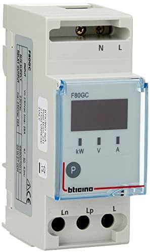 Bticino F80GC Serie BTDIN Modulo Gestione Carichi Prioritari, Grigio