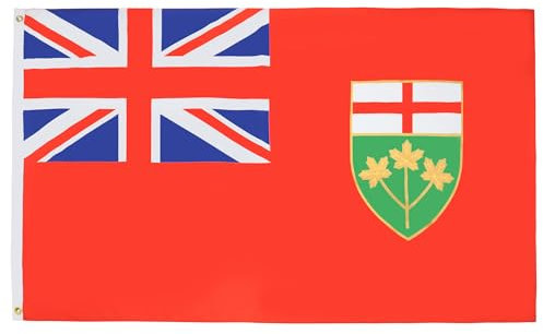AZ FLAG - Flagge Ontario - 150x90 cm - Ontario Fahne 100% Polyester mit Messing-Ösen - 110g