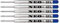 Quality Ballpoint Gel Metal Pen Refills, 5 Pieces, Fine Point 0.5mm, Blue Gel Ink. Compatible with Parker Ball Pen (5 x Blue Gel Ink)