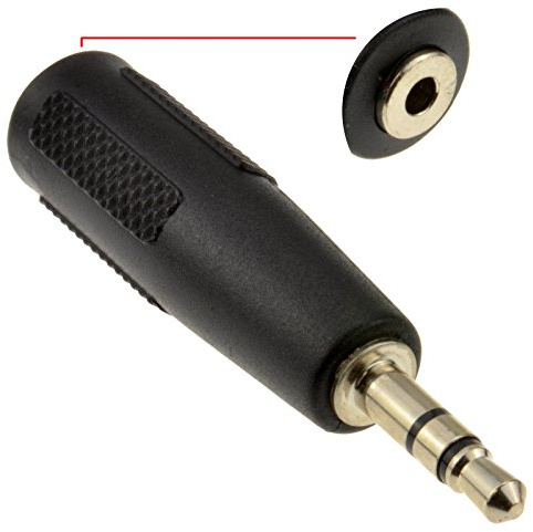 kenable 2.5mm Socket to 3.5mm Jack Plug Stereo Adapter Audio Cable Converter