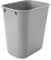 Rubbermaid Commercial Products FG295500GRAY - Papelera rectangular con tapa basculante, capacidad de 12.9 l, gris