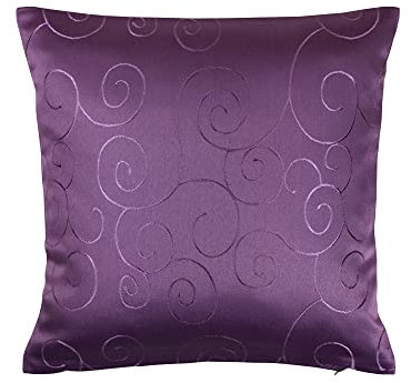 Kissenbezug Damast Circle 40 x 40 cm Lila Moderne Kissenhüllen, vielseitige Farb- und Größenauswahl für eine perfekte Abstimmung zur passenden Wohnungseinrichtung