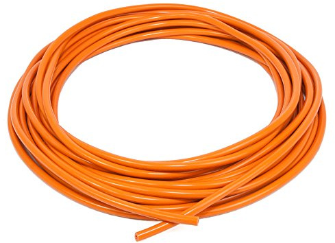 Ramair Filters VAC3MM-10M-OR Silikon-Staubsaugerschlauch, 3 mm x 10 m, Orange