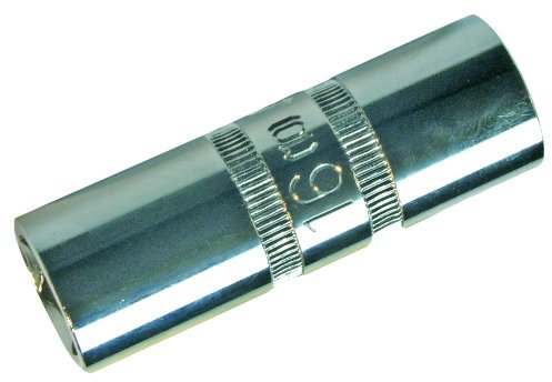 SW-Stahl 03150L Zündkerzeneinsatz, 3/8, 16 mm I Zündkerzenschlüssel mit Magnet I Zündkerzeneinsatz Lang I Zündkerzennuss Chrom-Vanadium-Stahl