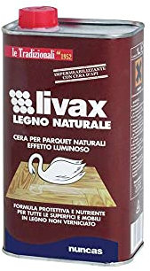 livax Nuncas Legno Naturale Cera superfici Non verniciate - 1000ml
