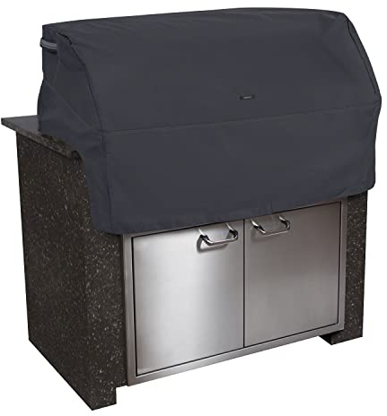 Classic Accessories 55-399-030401-EC Ravenna Built-In Grill Top Cover Premium Outdoor Grill Cover with Durable and Water Resistant Fabric, Taupe, Medium