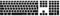 MiNGFi Cubierta de Silicona para Teclado Apple USB Con Teclado Numérico (2007-2016) Modelo A1243 EU/ISO Diseño - Negro