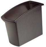 HAN Papierkorb MONDO,18 Liter, rechteckig, ergonomisch schlank, schwarz