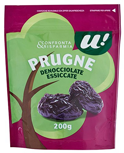 U! Confronta & Risparmia Prugne Denocciolate Essiccate, 200g