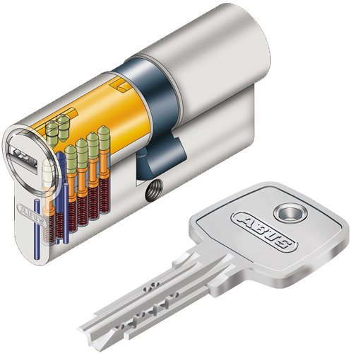 ABUS - EC550 NP 10/35 - Tür-Halbzylinder, Garagenschloss