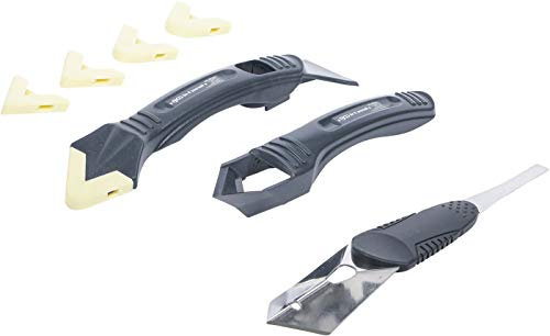 BGS Diy 85200 | Silikon-Fugenentferner und Spachtel-Satz | 8-tlg. | Silikonentferner | Silikonkratzer | Fugenwerkzeug