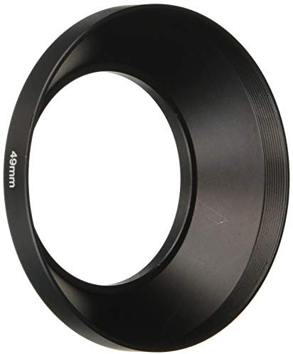 FOTGA Screw-in Mount 49mm Metal Wide Angle Lens Hood for Canon Nikon Pentax Sony 49 mm