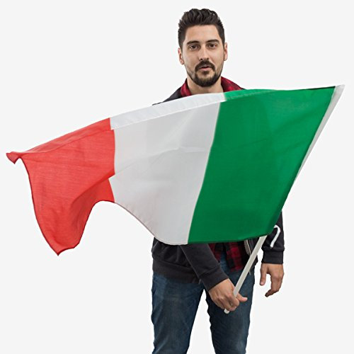 Genérico – Bandiera Italia con Asta (90 x 60 cm)
