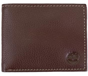 Timberland Leather Wallet with Attached Flip Pocket Accessoire de Voyage-Portefeuille Bi-Fold, Marron (Sportz), Taille Unique Homme