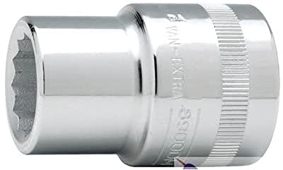 Bahco 8900DM-35 Standard Length Socket, Silver, 3/4-Inch Bi-Hex 35 mm