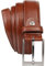 LINDENMANN Leder-Gürtel Herren 35 mm breit, Gürtel Herren Vollledergürtel, cognac/grau/weiss, Größe/Size:140, Farbe/Color:braun