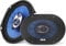 Pyle Par de altavoces para auto 6” x 8”, 360V y 5.25” 200V, 3 vias, Coche, Cono de inyeccion de polietileno azul con 1” ASV de bobina movil
