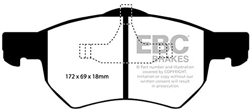 EBC Brakes DP1427 Blackstuff Bremsbeläge