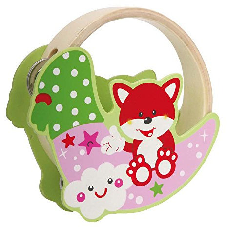 small foot 3388 Tamburin Fuchs & AFFE, 2er Set