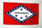 AZ FLAG - Flagge Arkansas - 90x60 cm - Bundesstaat Arkansas Fahne 100% Polyester mit Messing-Ösen - 50g