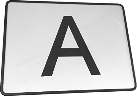 Trupa GmbH A-Tafel, Warntafel weiß 400 x 300 mm Reflektor Abfalltafel Abfallschild Warntafel LKW