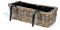 Mega Ceramiks Blumenkasten Rattankorb L 46 cm Balkonkasten Hängekorb Pflanzkorb Blumenkorb Fensterkorb Blumenbalkon