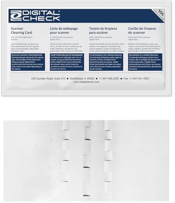 KICTeam - Waffletechnology® Cleaning Cards for Digital Check Scanners (15 Cards) - Digital Check Tested & Approved - Presaturated with WonderSolvent