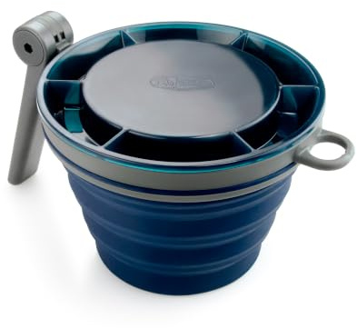 GSI Outdoors Faltbarer Becher mit Klappgriff, Blau, 79202