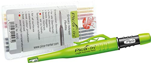 Pica 4099101-94102 Dry Longlife Automatic Pen inkl. 8 Ersatzminen Basis Set