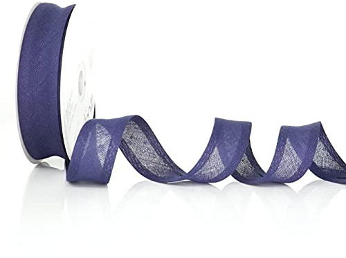 Inastri 25/5/5 mm Cotton Bias Binding, Navy