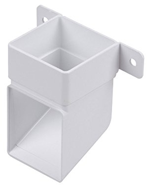 Wavin OSMA Squareline 100mm White Guttering Range (Downpipe Shoe)