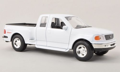 Ford F-150 Flareside Supercab Pick Up, Weiss, 1999, Modellauto, Fertigmodell, Welly 1:24