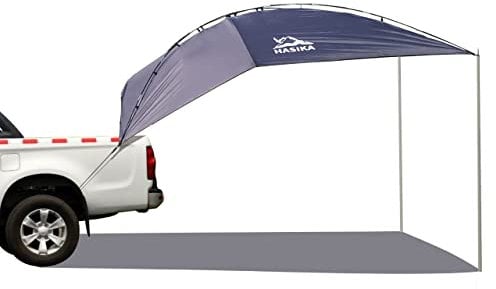 Versatility Drive Away Awning Car Tent for SUV RVing,Campervan,Truck, Trailer and Overlanding Lightweight Caravan Canopy Durable Tear Resistant Tarp with 2 Sandbag