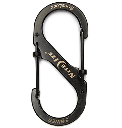 NITEIZE S-Biner SlideLock Karabiner, Black, One Size
