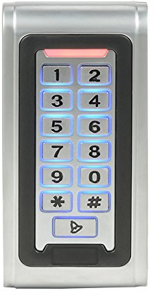 Wiegand 26 bit Outdoor Install Waterproof IP68 Metal Case RFID & Password Keypad Single Door Stand-Alone Access Control
