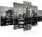 Runa Art - Bilder Frankfurt am Main 200 x 100 cm 5 Teilig XXL Wanddekoration Design Grau 600851b