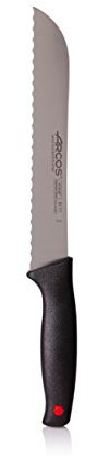 Arcos Monaco, Cuchillo Panero, Acero Inoxidable Nitrum 200 mm, Mango Color Negro