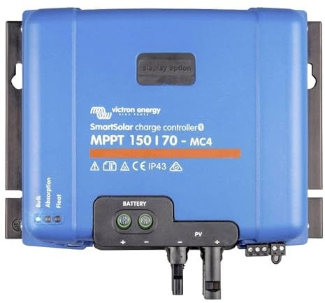 Victron Energy BlueSolar MPPT MC4 kompatibel, Solar Laderegler - 150V 70 Amp 12/24/36/48-Volt