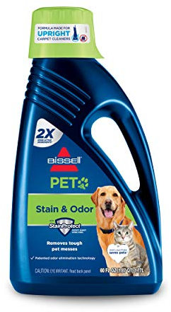 Bissell 2X Pet Stain & Odor Full Size Machine Formula, 60 Ounces, 99K5A, 60-Ounce, Fl Oz