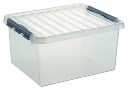 Sunware Q-Line Storage Box Colour, Transparent, 36 Litre