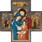 Symbol Kreuz 15 cm x 15 cm Heilige Familie Bild Heilige Ikone