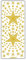 Ursus 59300067 - Kreativ Sticker, Sterne 2, gold, 5 Blatt, selbstklebend, Ideal zur Kartengestaltung und zum Dekorieren von Geschenken, Stickerbogen ca. 10 x 23 cm